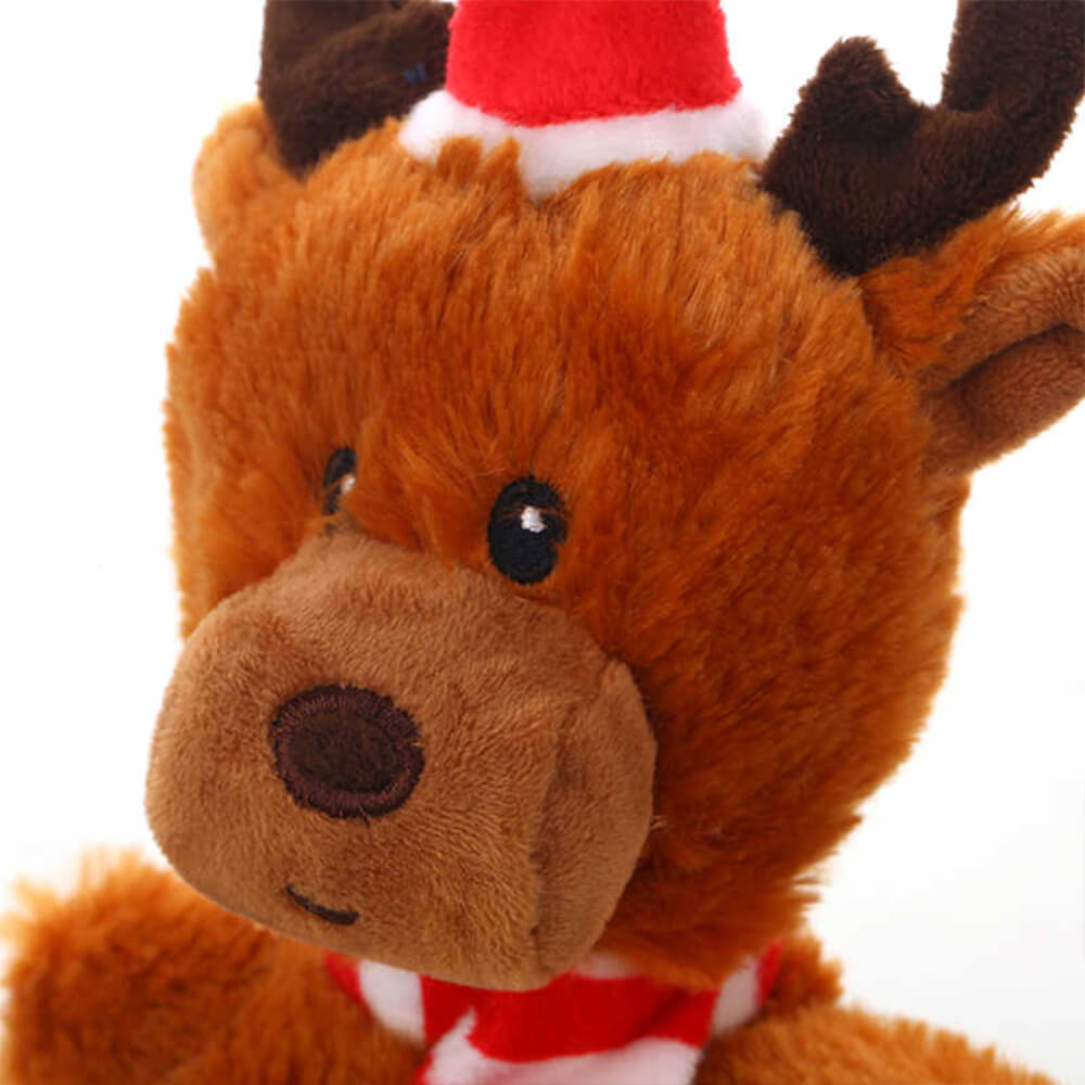 Navidad Santa Claus Doll Squeaker Interactive Plush Dog Toy