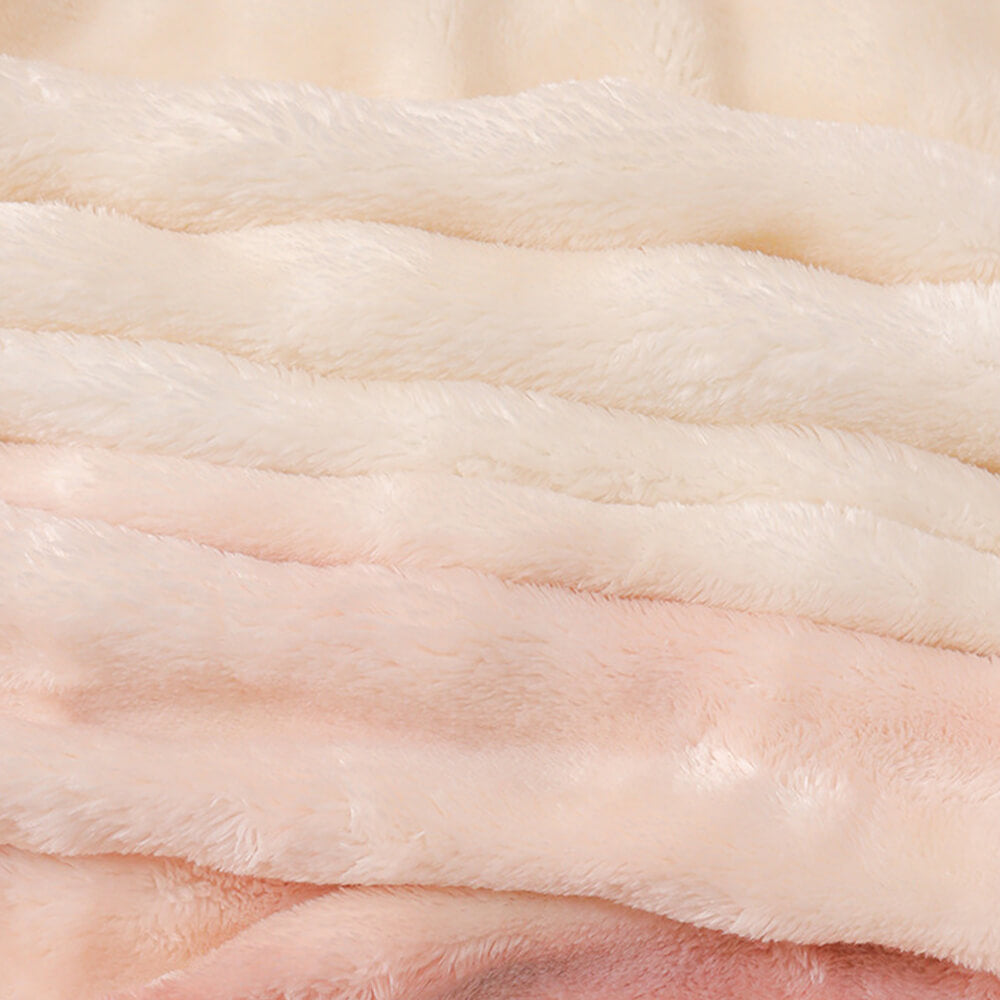 Grade de lujo Faux Rabbit Fur Soft Manta Flat Sheet