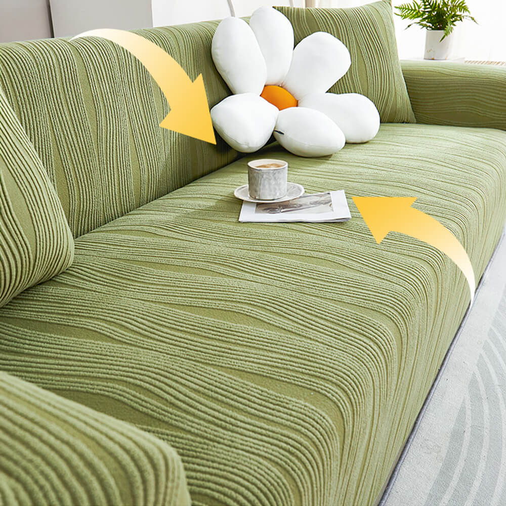Jacquard-Stretch-Vollbezug, kratzfester Couchbezug