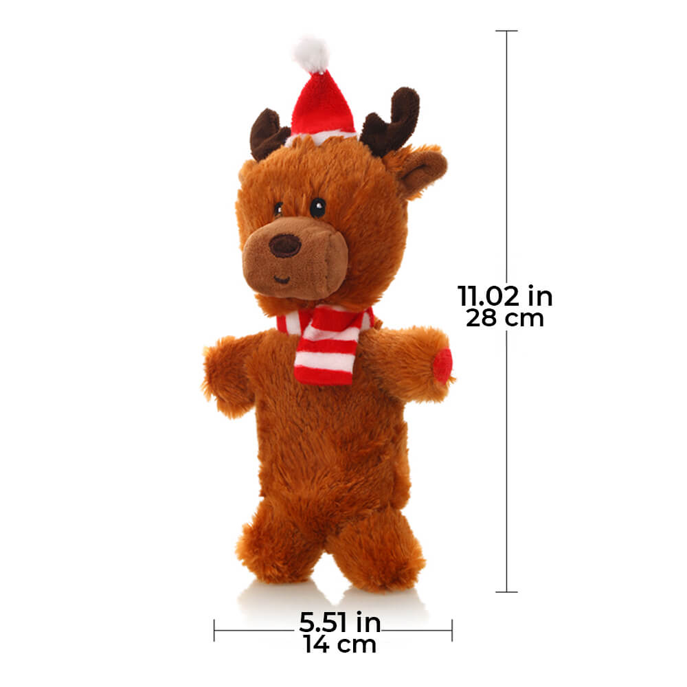 Navidad Santa Claus Doll Squeaker Interactive Plush Dog Toy