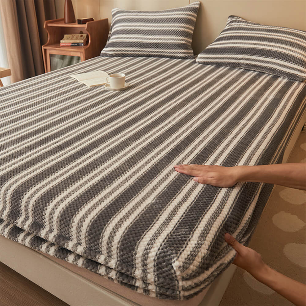 Cubierta de colchón de hojas de alquiler de terciopelo de piña clásico