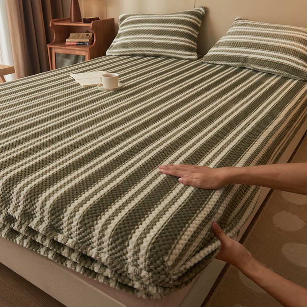 Cubierta de colchón de hojas de alquiler de terciopelo de piña clásico