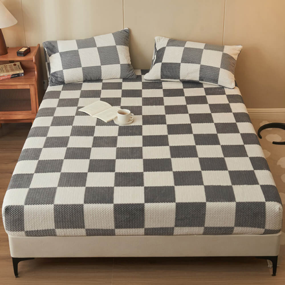 Cubierta de colchón de hojas de alquiler de terciopelo de piña clásico