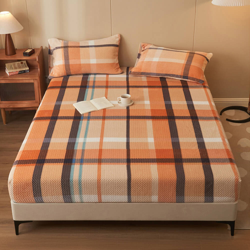 Cubierta de colchón de hojas de alquiler de terciopelo de piña clásico