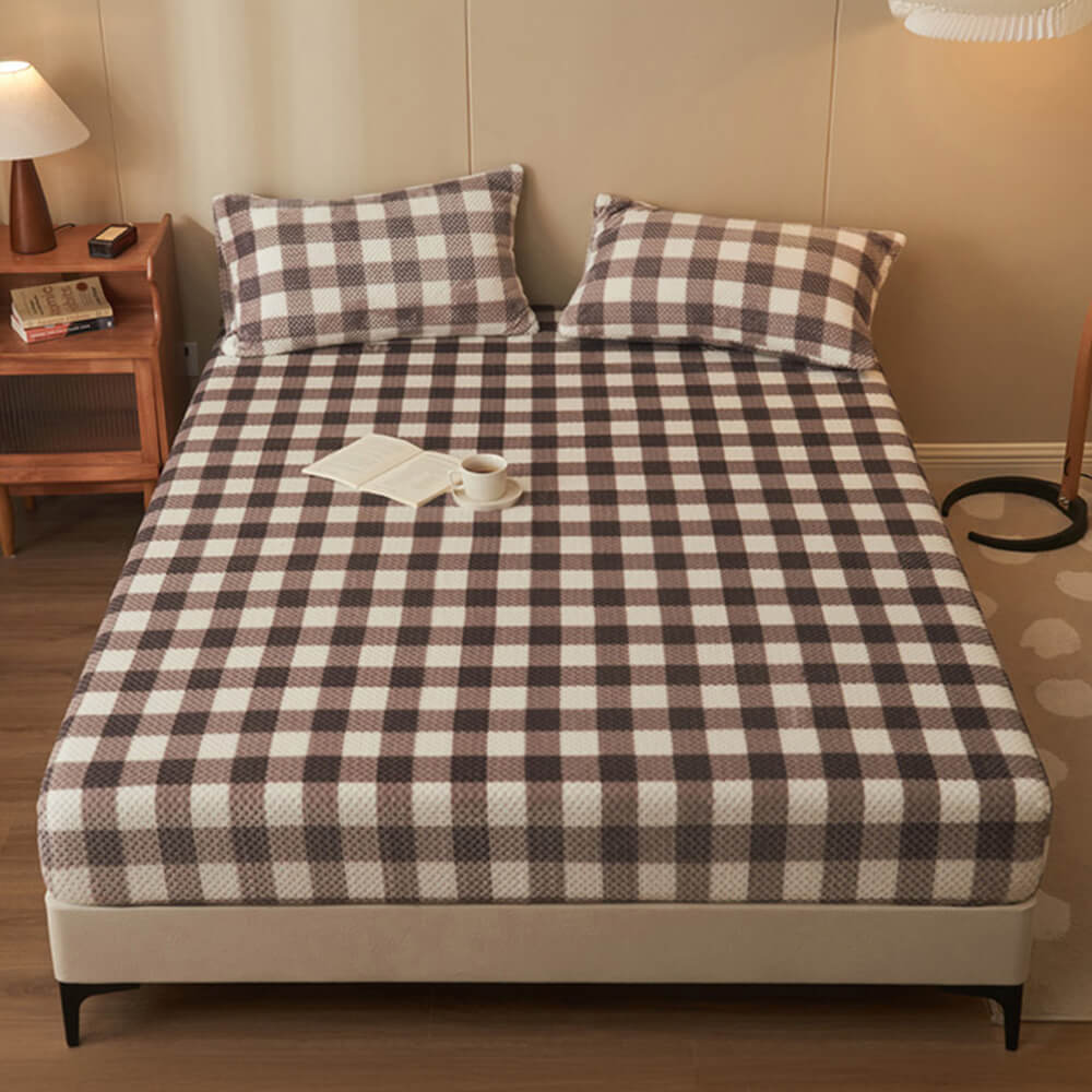 Cubierta de colchón de hojas de alquiler de terciopelo de piña clásico