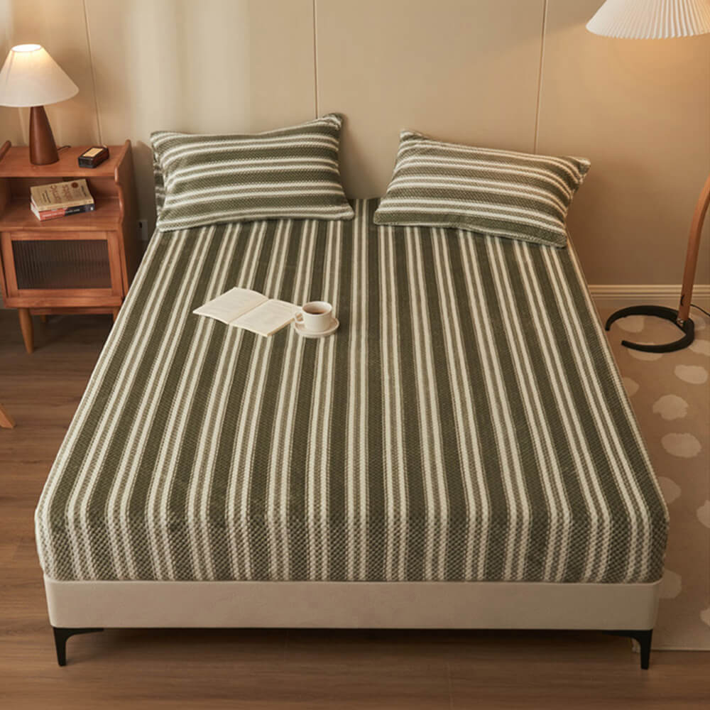 Cubierta de colchón de hojas de alquiler de terciopelo de piña clásico