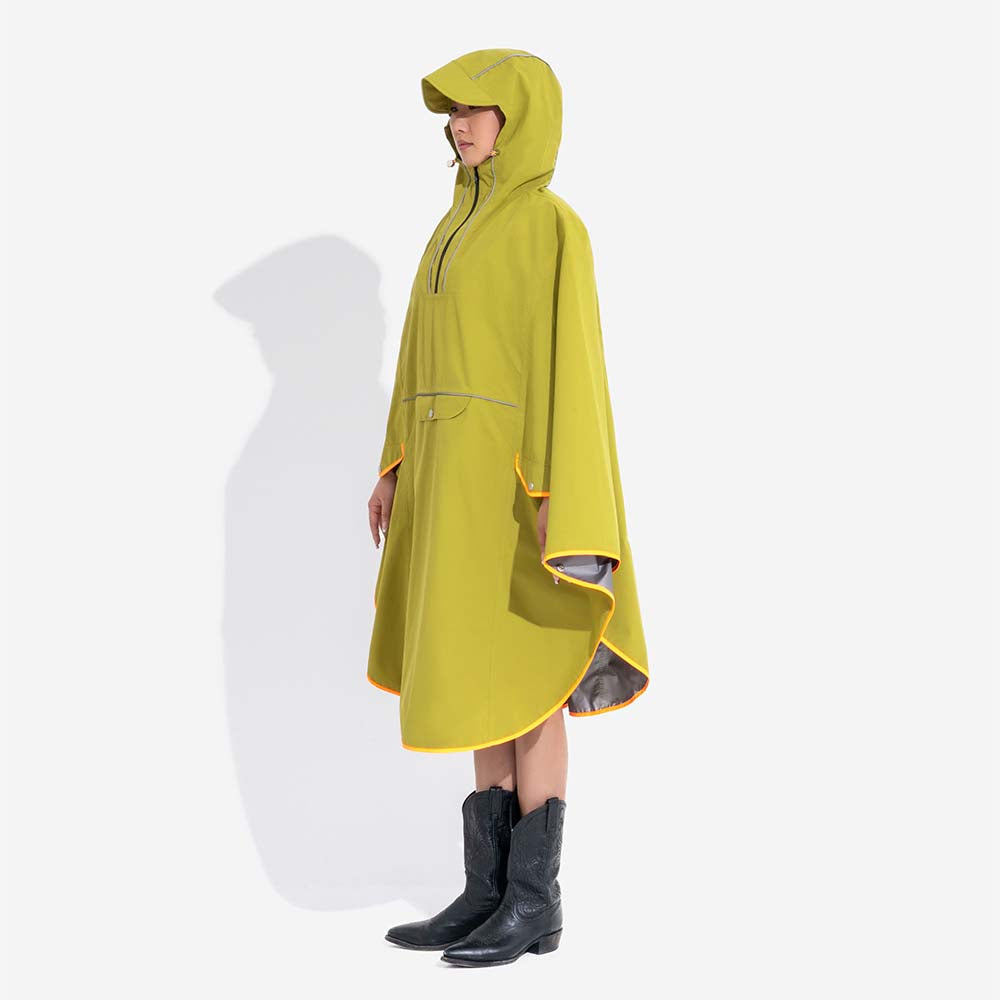 Verstellbarer, reflektierender, wasserdichter Regenmantel mit passender Tasche für Hunde und Menschen – bleibt trocken