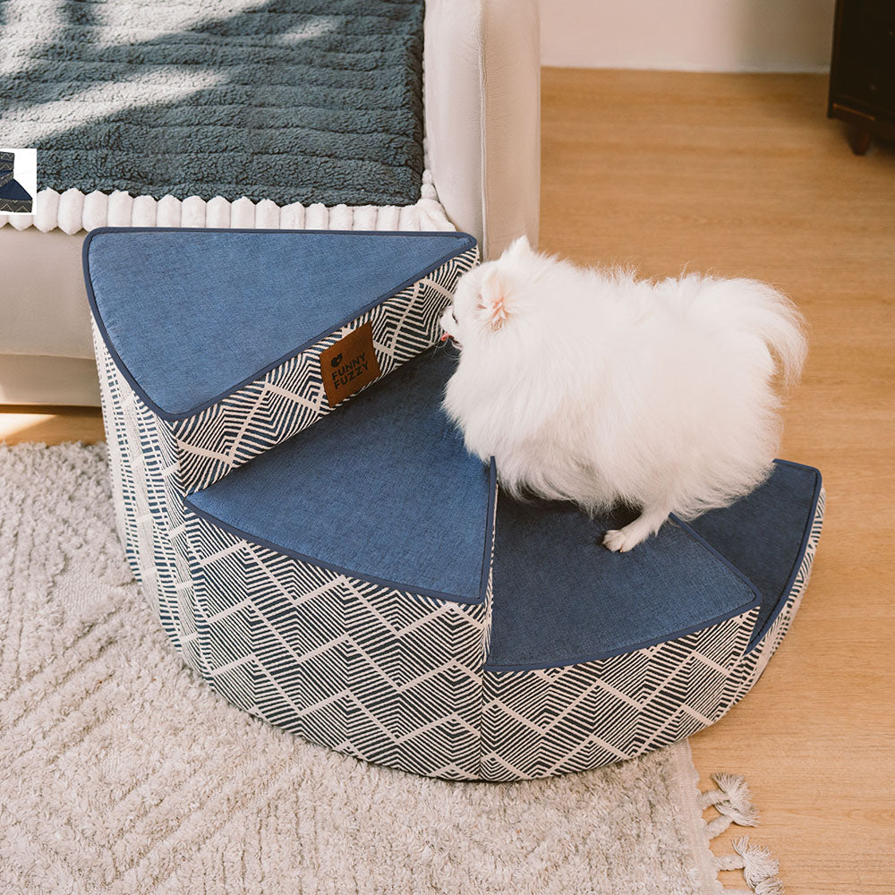 Boho Jacquard Anti-Slip Removable Sponge Spiral Pet Stairs – StepEase