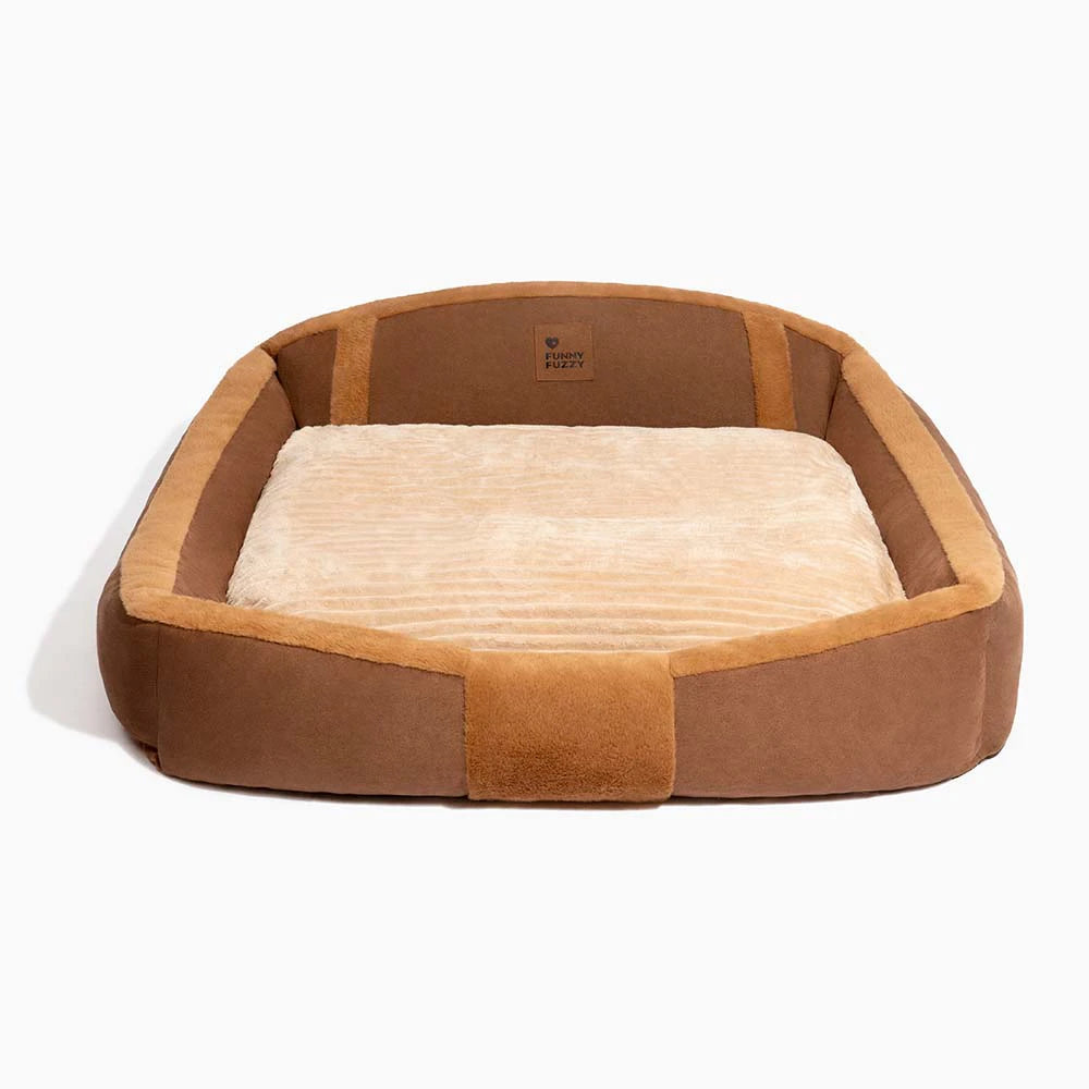 Sofá-cama vintage grande e aconchegante para cachorro