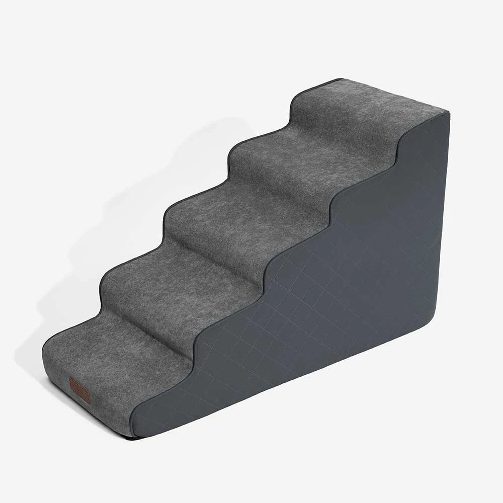 Escaleras de mascotas extraíbles de esponja de alta densidad de cuero de cuero - Luxestep