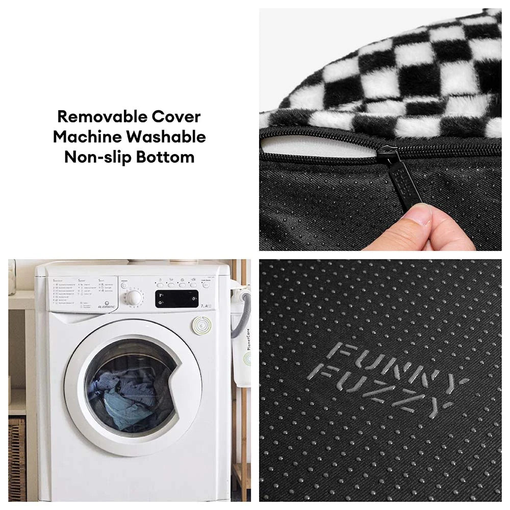 Checkerboard Thick & Fluffy Washable Orthopedic Dog Sofa Bed - CheckMate