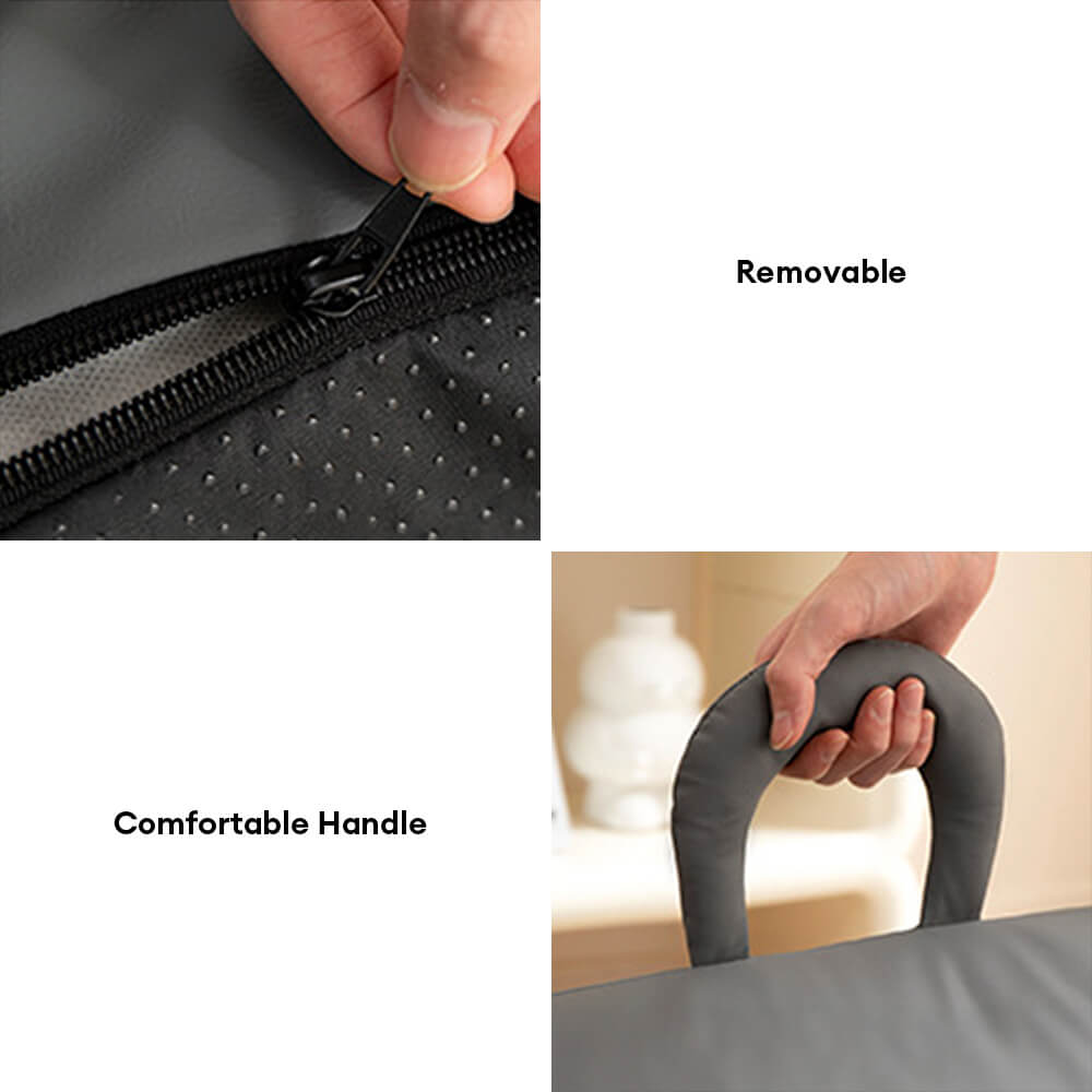 Cama moderna de sofá de respaldo de respaldo y gato
