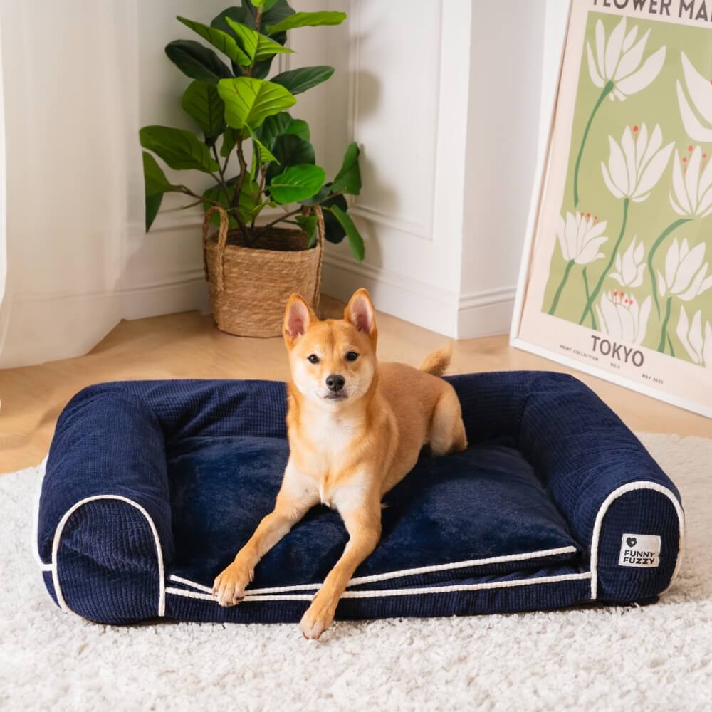 Cama de perro ortopédico de doble capa de lujo