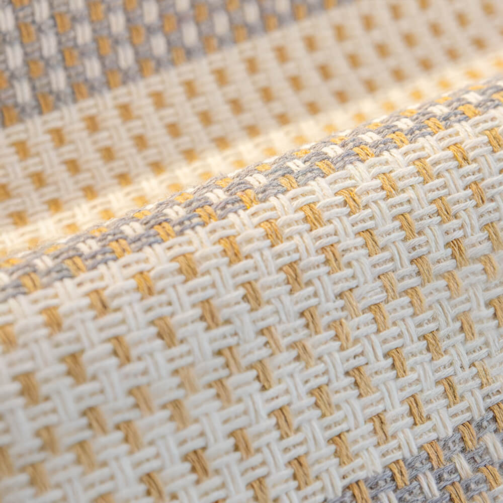 Housse de protection pour meubles anti-rayures en coton et lin à rayures