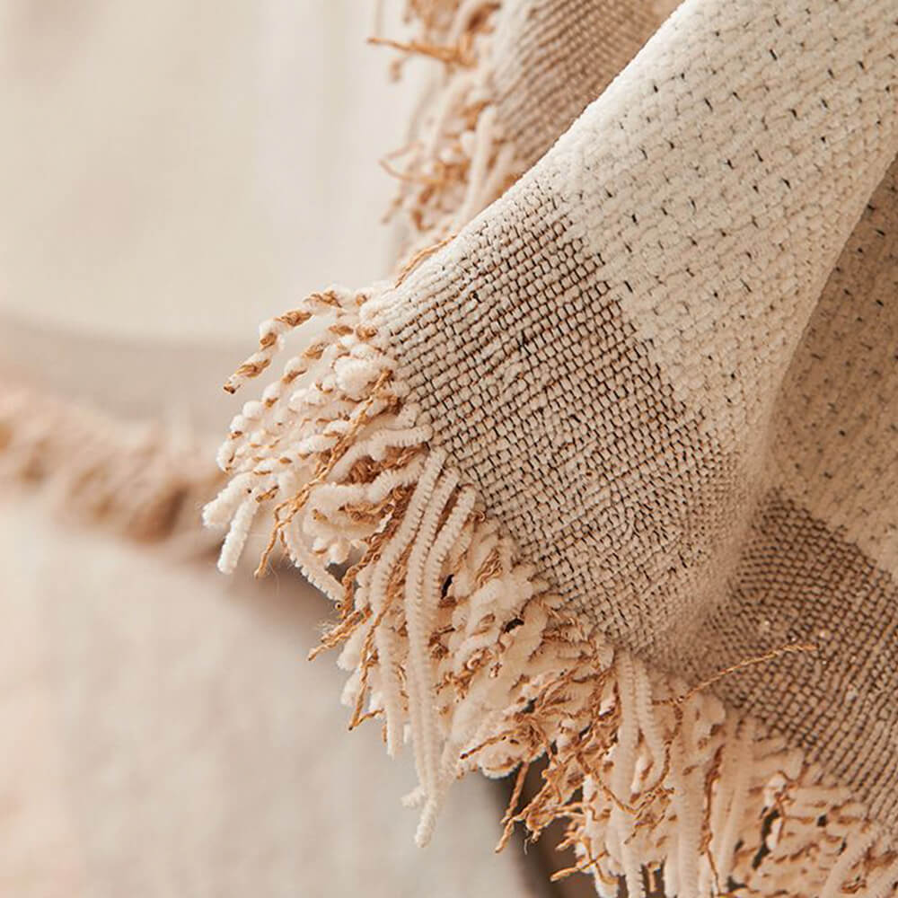 Geometric Pattern Reversible Chenille Throw Couch Cover