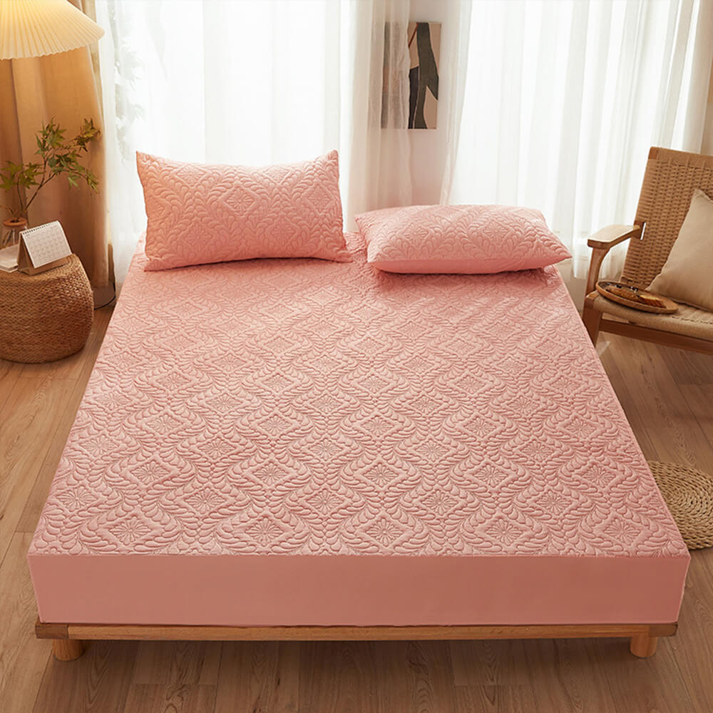 Cubierta de colchón de lámina ajustada suave y anti-manchas impermeable