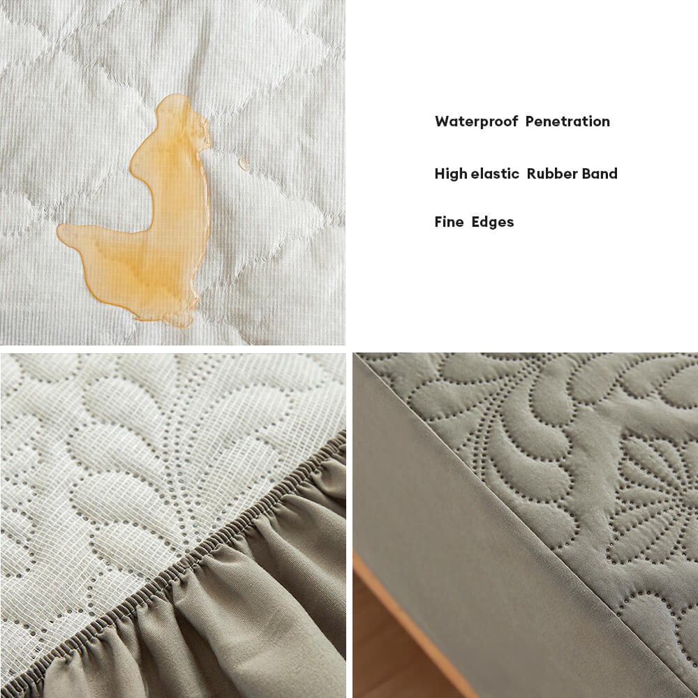 Cubierta de colchón de lámina ajustada suave y anti-manchas impermeable