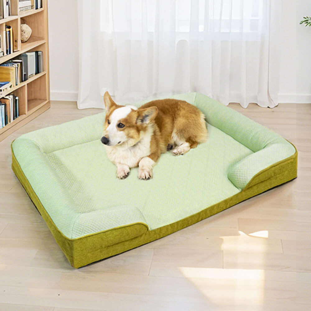Cama ortopédica de enfriamiento de sofá de perros ortopédico