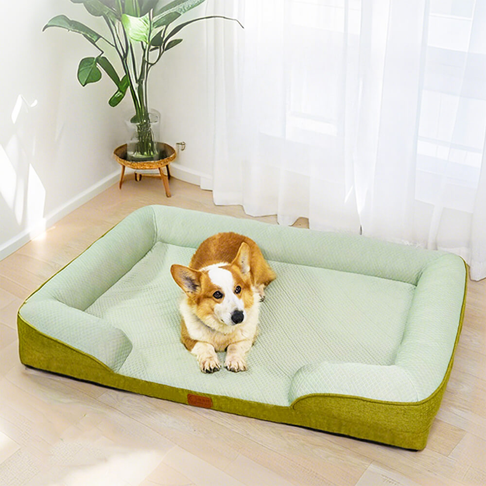 Cama ortopédica de enfriamiento de sofá de perros ortopédico