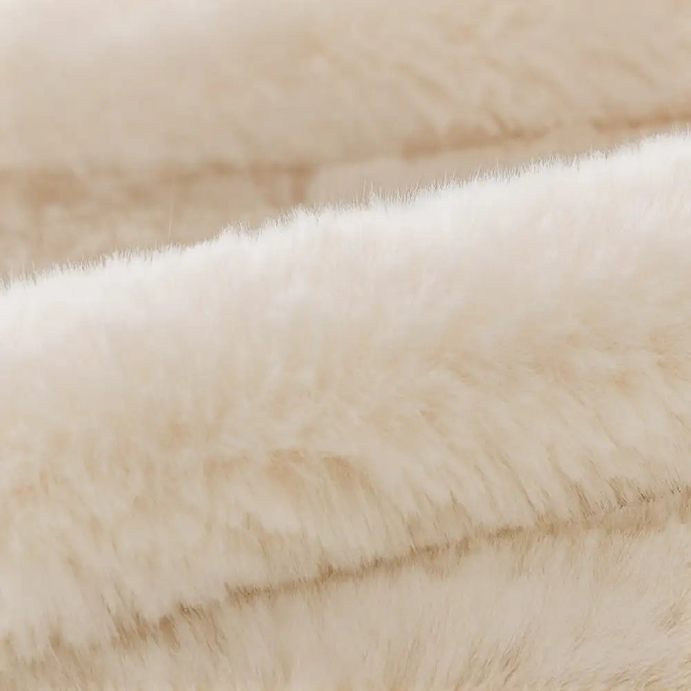Fluffy Comfort Plush Furniture Protection Decorative Couch Cover