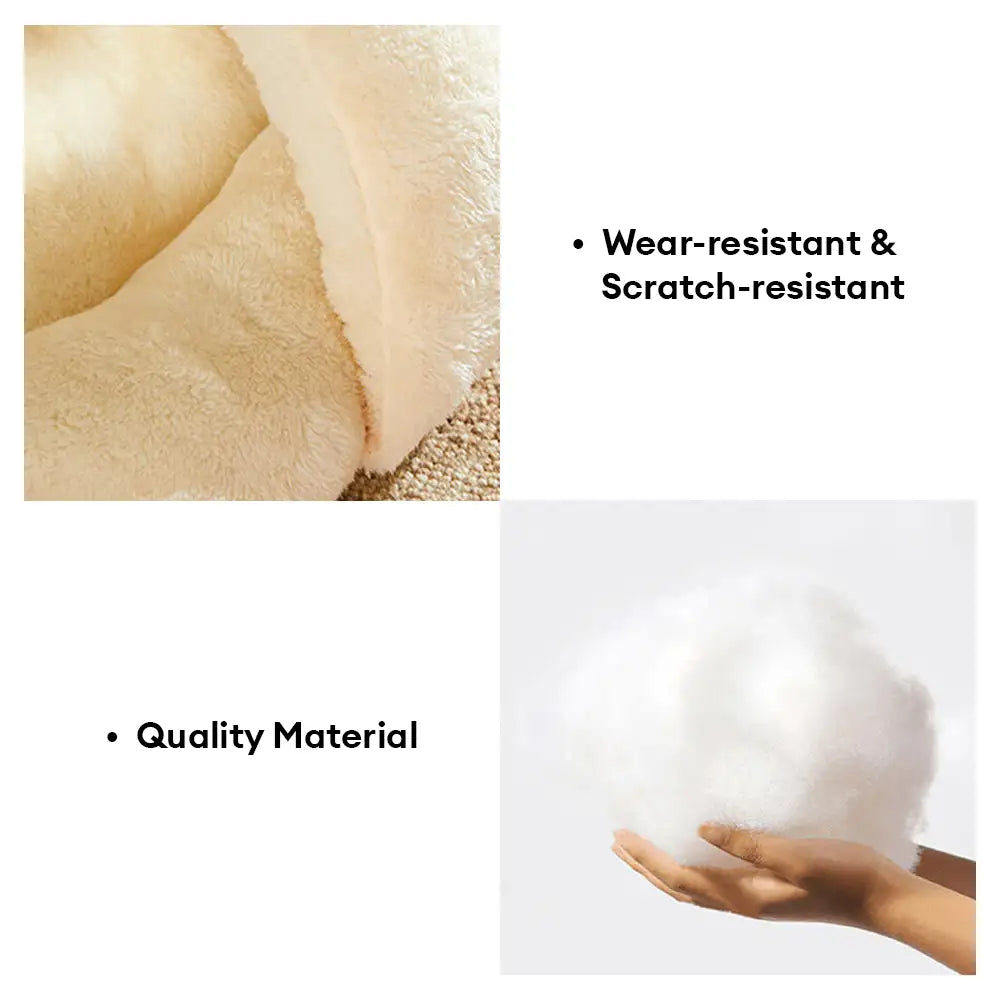 Fun Slipper-style Warm Removable And Washable Enclosed Pet Bed