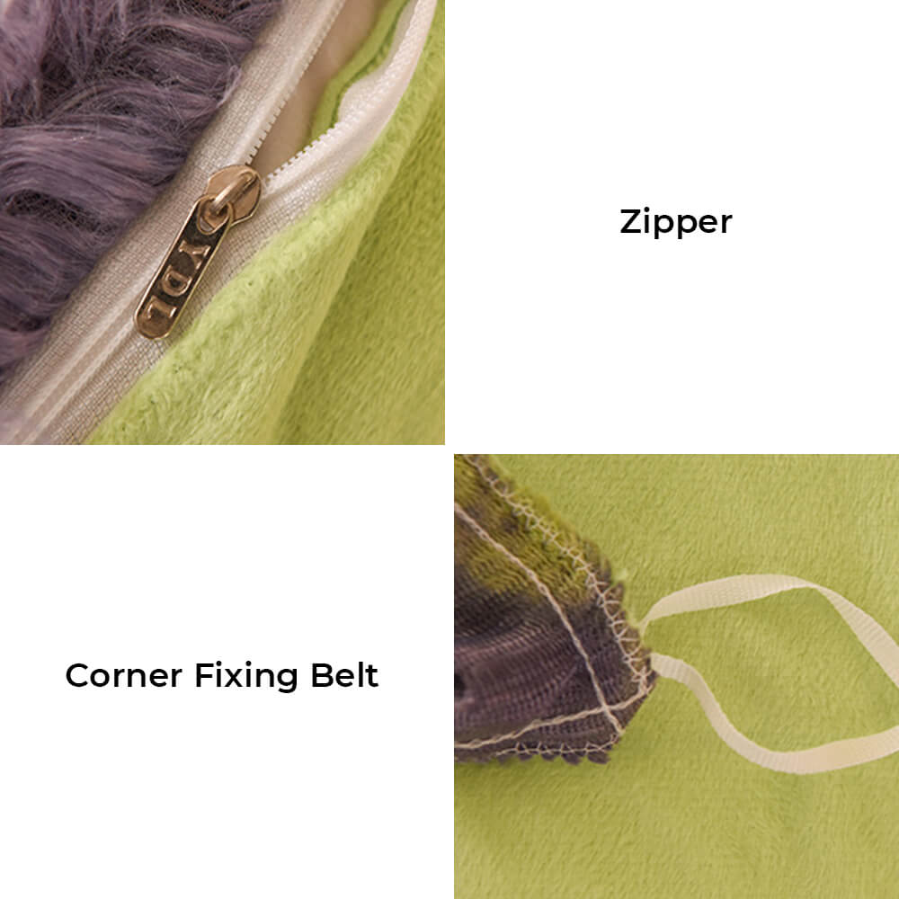 Moda de gradiente Long Fehip Set de cama tibia