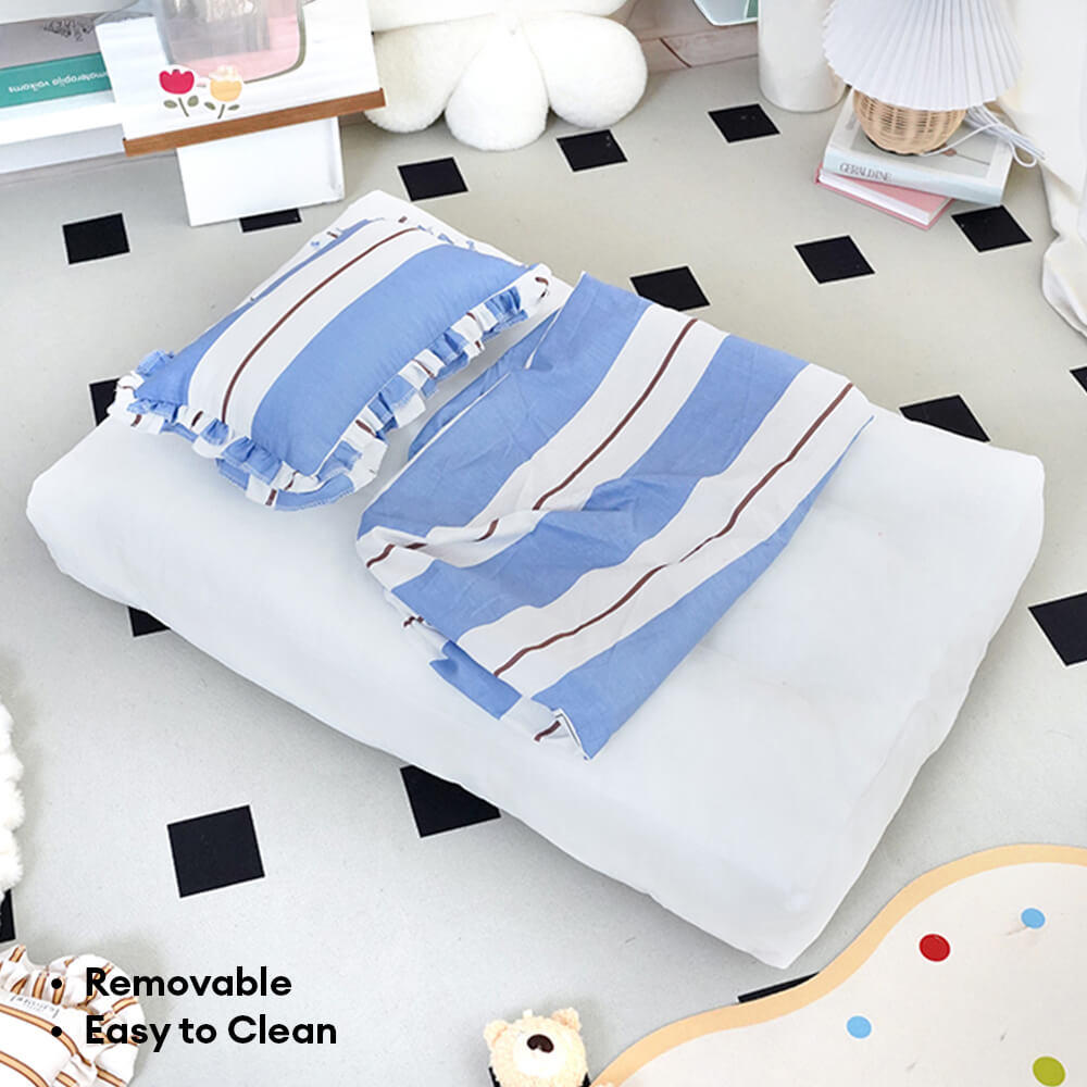 Algodón rayado grueso acolchado & Cama de almohada suave para perros