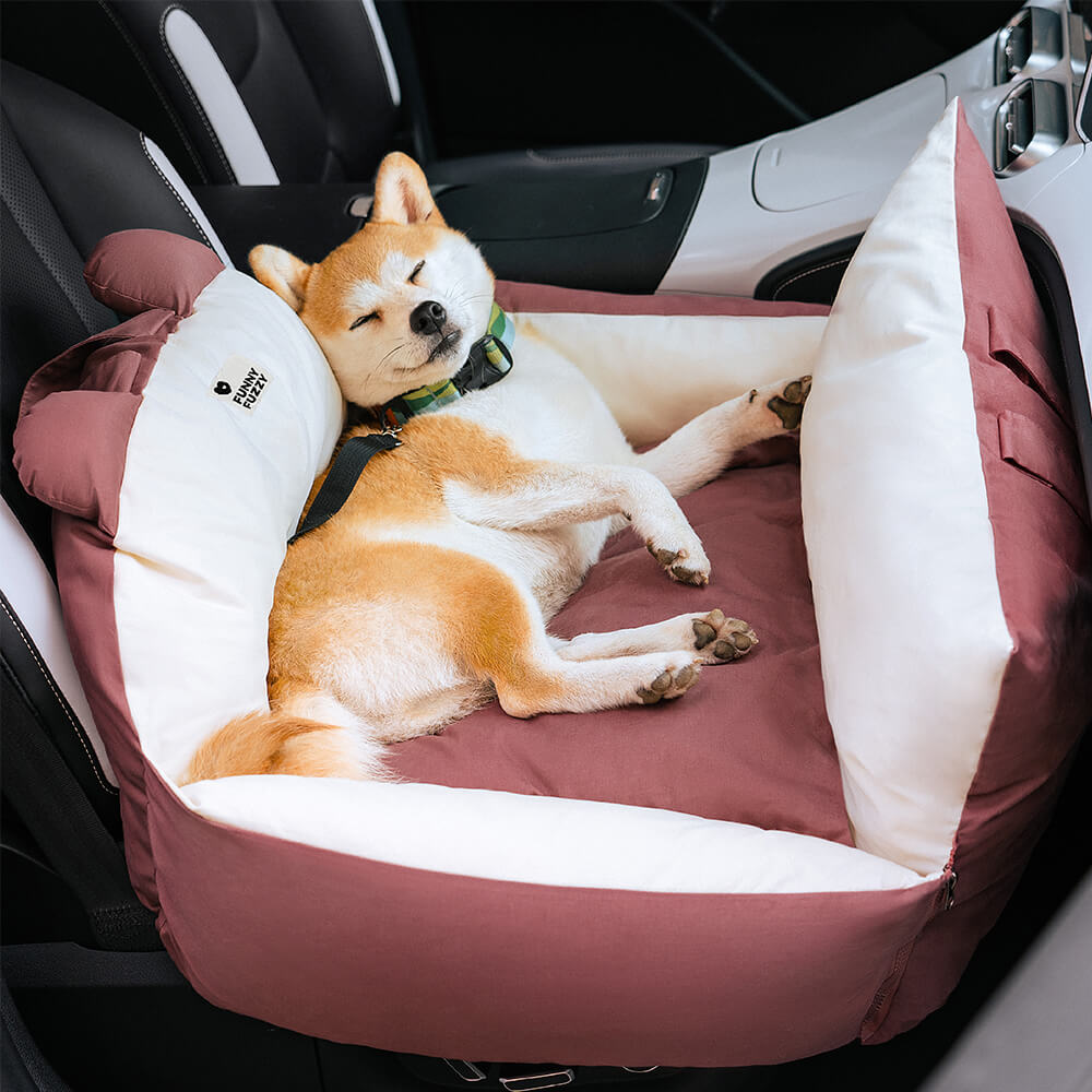 Fun Sente de Zootopia Seguridad de viaje Bed de asiento de automóvil grande para perros