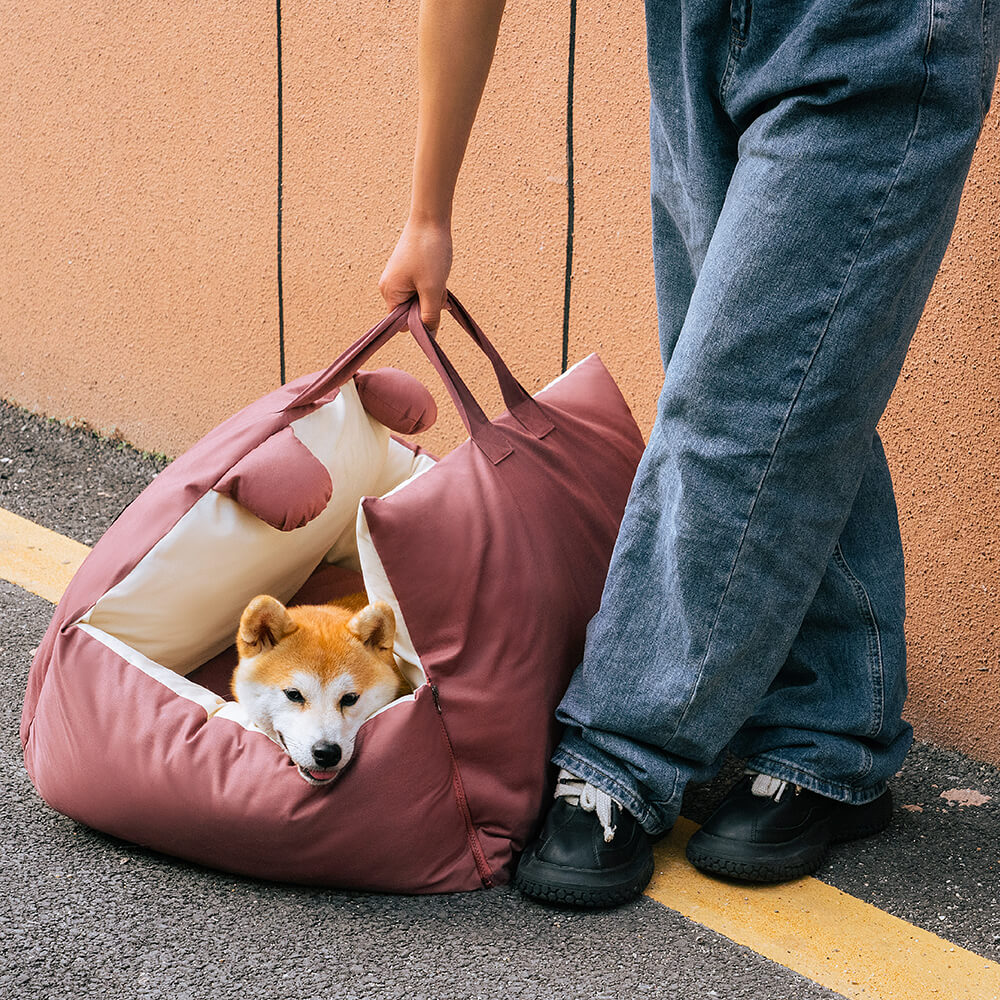 Fun Sente de Zootopia Seguridad de viaje Bed de asiento de automóvil grande para perros