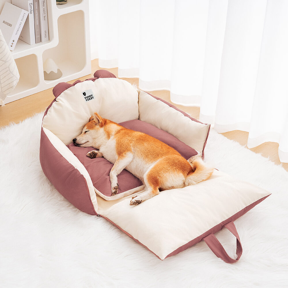 Fun Sente de Zootopia Seguridad de viaje Bed de asiento de automóvil grande para perros