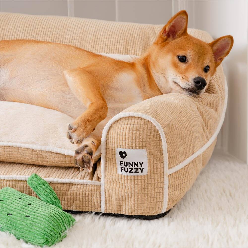 Cama de perro ortopédico de doble capa de lujo