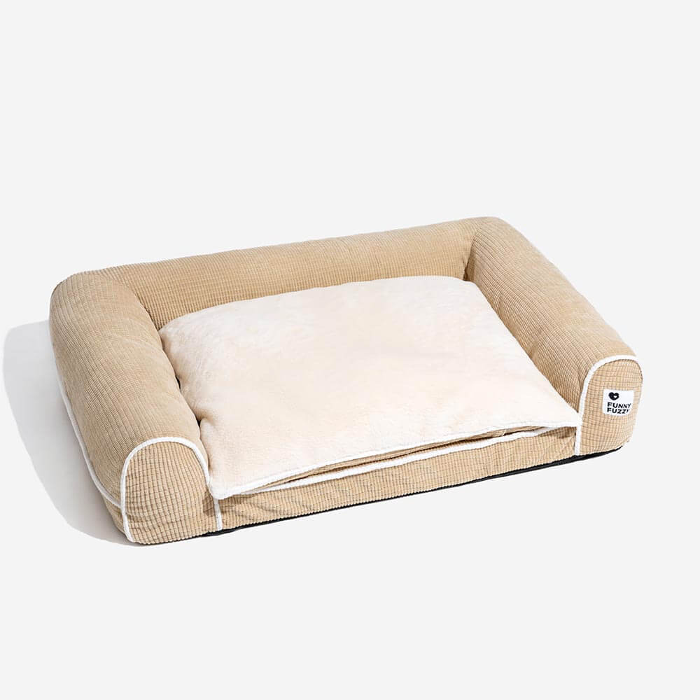 Cama de perro ortopédico de doble capa de lujo