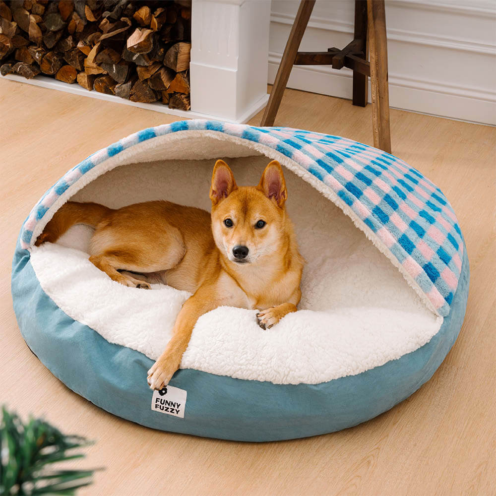 Rundes Canopy Dream Hideaway Hundebett, Haustiernestbett