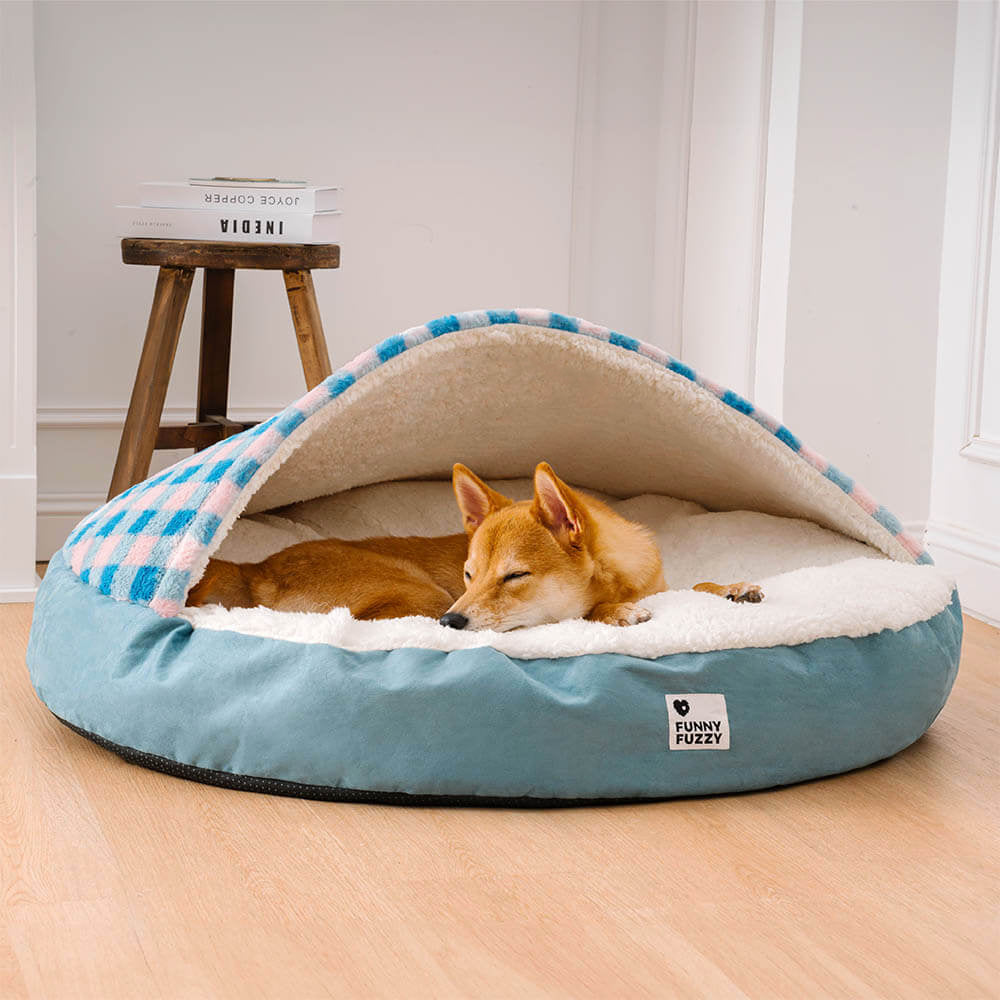 Rundes Canopy Dream Hideaway Hundebett, Haustiernestbett