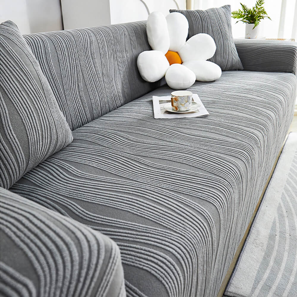 Jacquard-Stretch-Vollbezug, kratzfester Couchbezug
