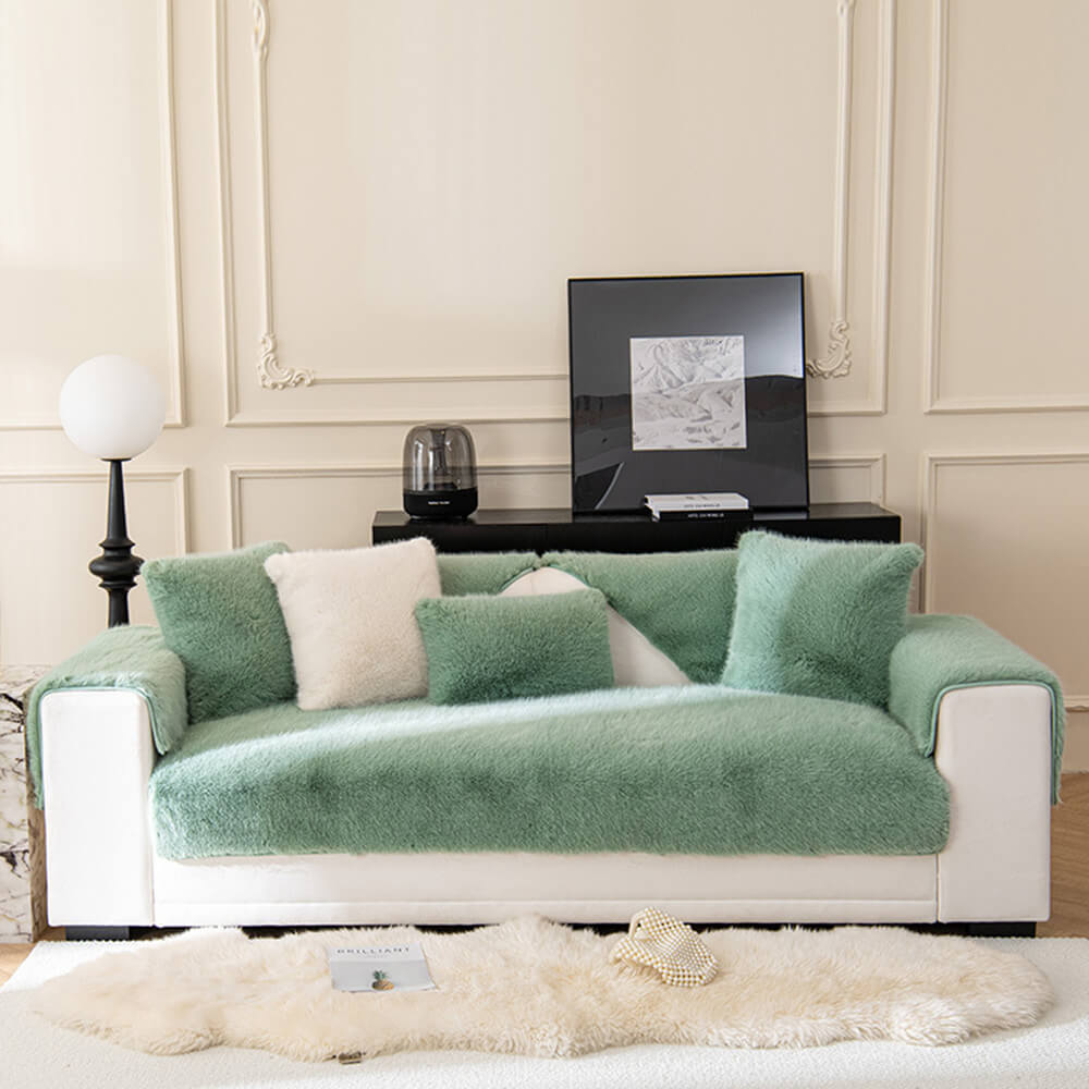 Sofá de piel sintética cálida Protector de piel sin deslizamiento Cubierta de sofá sin deslizamiento