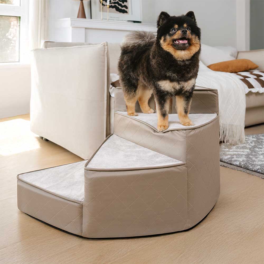 Escaleras de mascotas de espiral extraíbles repelentes de agua de lujo