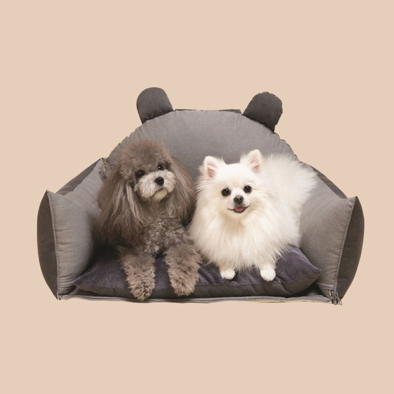 Fun Sente de Zootopia Seguridad de viaje Bed de asiento de automóvil grande para perros