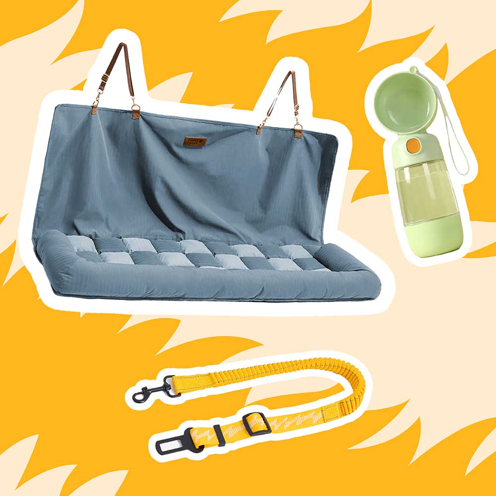 For Large Dog - Cozy Safety Car Trips Bundle -3pcs