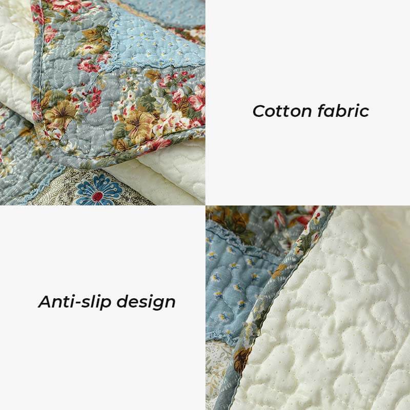 Couchbezug aus Baumwolle mit Vintage-Blumenmuster