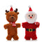 Navidad Santa Claus Doll Squeaker Interactive Plush Dog Toy