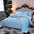Set de colchoneta acolchada tibia de lana de lana de leche de gofre