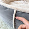 Ultra Plush Corduroy Anti-Anxiety Donut Dog Bed