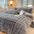 Confort hinchado Faux Faux Rabbit Fur Sedes de cama de piel