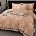 Juego de cama de camarera de terciopelo de terciopelo recortado floral estereoscópico suave y estereoscópico premium