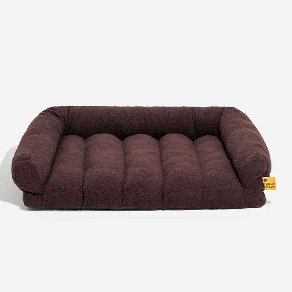 Bed de Golster de gato ortopédico de soporte de apoyo grande y grande - Naper nublado