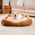 Sofá-cama vintage grande e aconchegante para cachorro