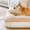 Comfy Plush Biscuit-Inspired Orthopedic Dog Bed with Pillow – SweetNap