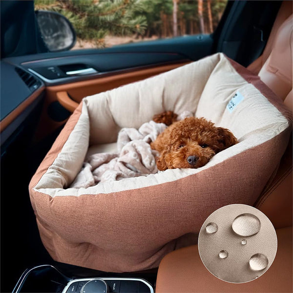 Proteção de viagem Booster Cama de assento de carro para cachorro elevada e espessa à prova d'água