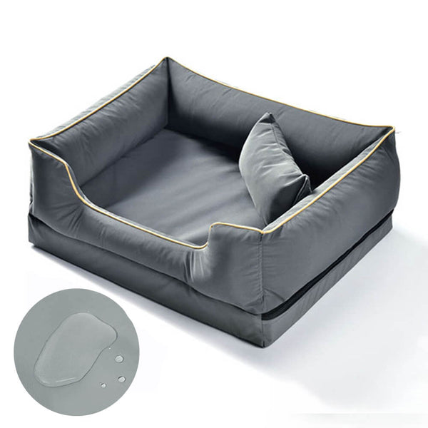 Nordic Style Waterproof Anti-Scratch Washable Dog Sofa Bed with Pillow